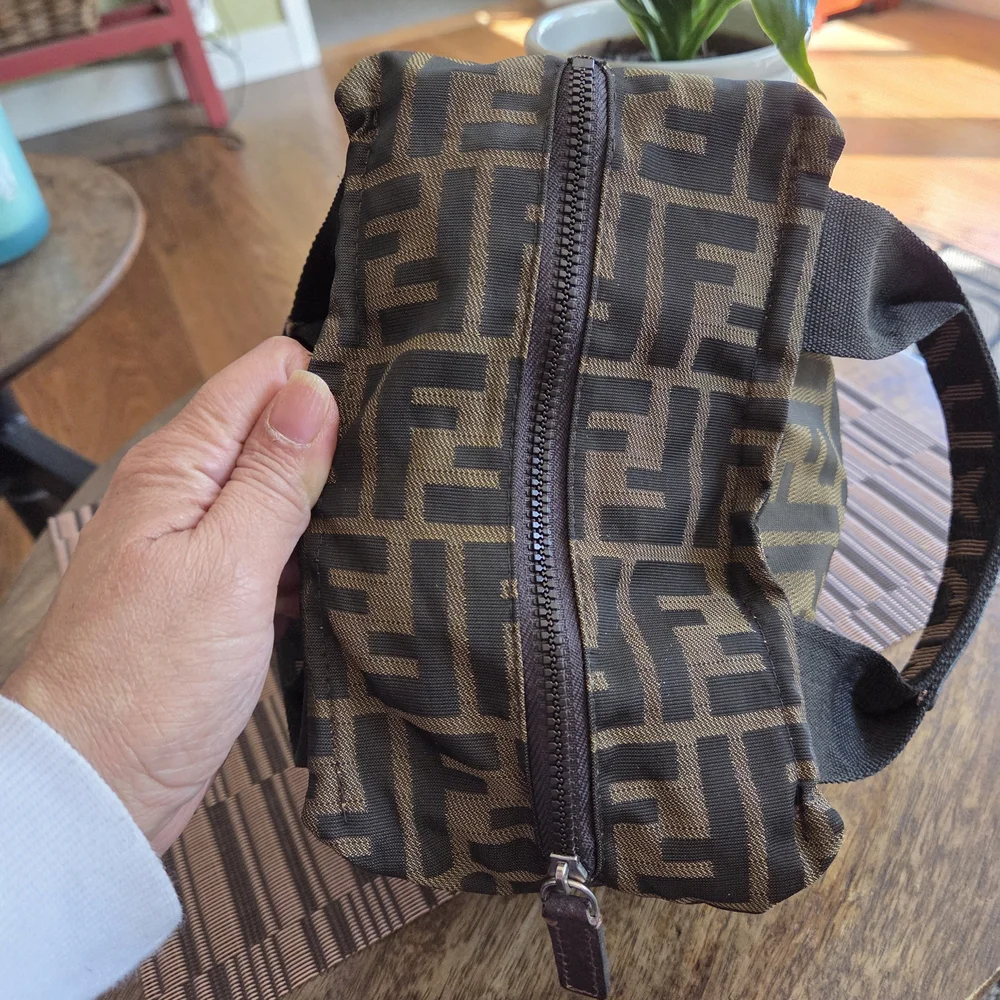 Authentic Fendi Mini/Micro Zucca Canvas Tote - Brown/Black - Picture 4 of 6